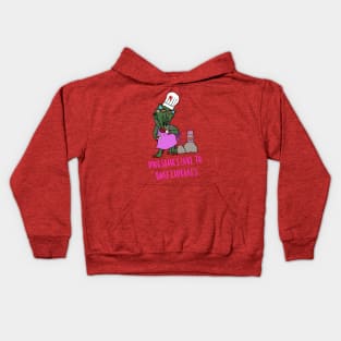 Cupcake Baking T-Rex Dinosaur! Kids Hoodie